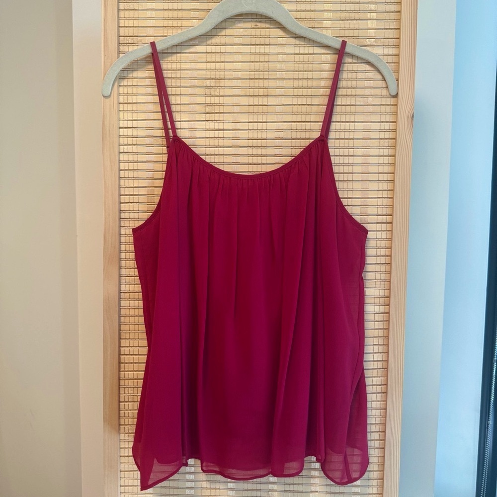 Alice & Olivia Pink Silk Tank Top Size M 100% Silk Camisole